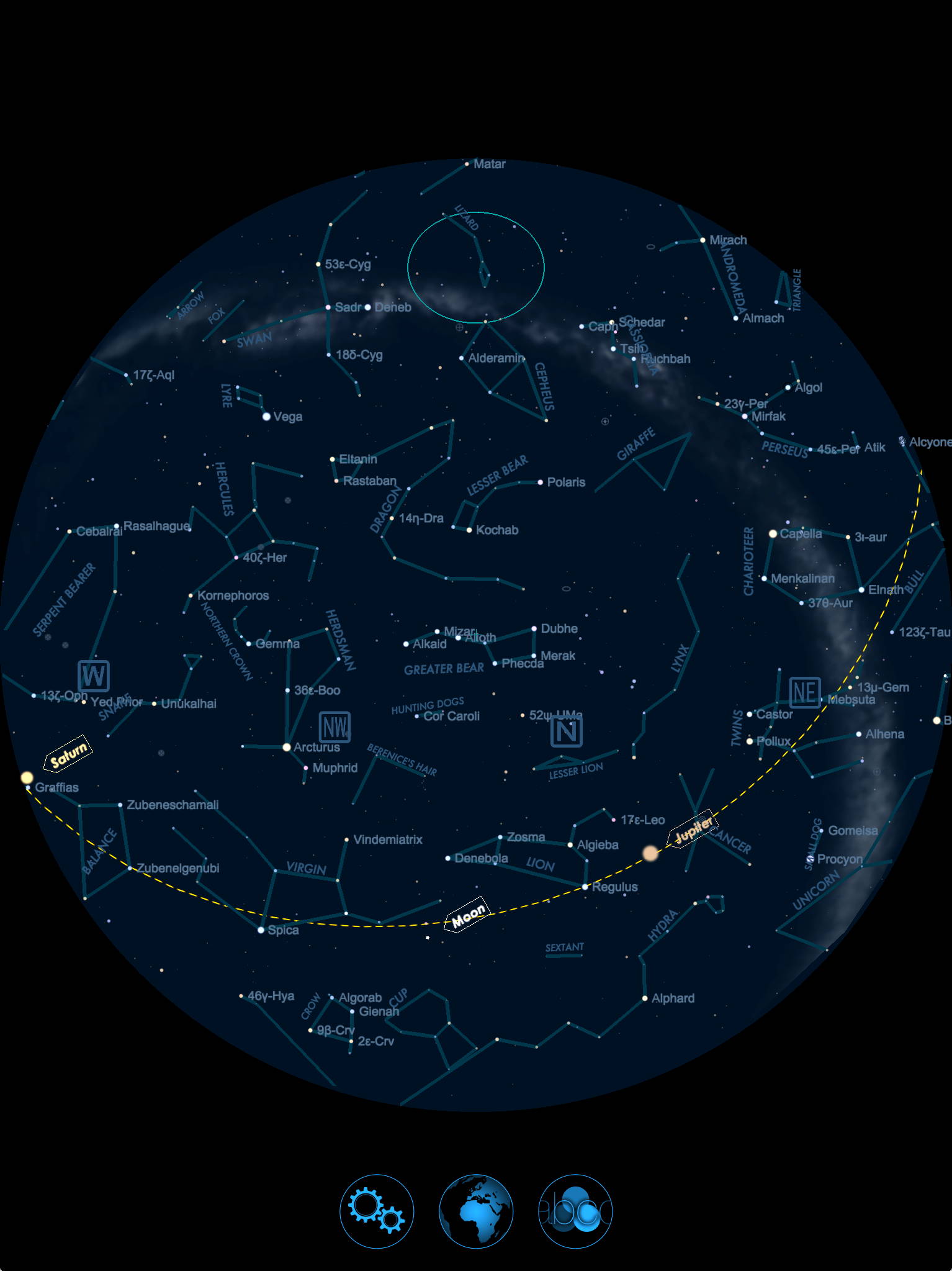 Tonights Star Chart