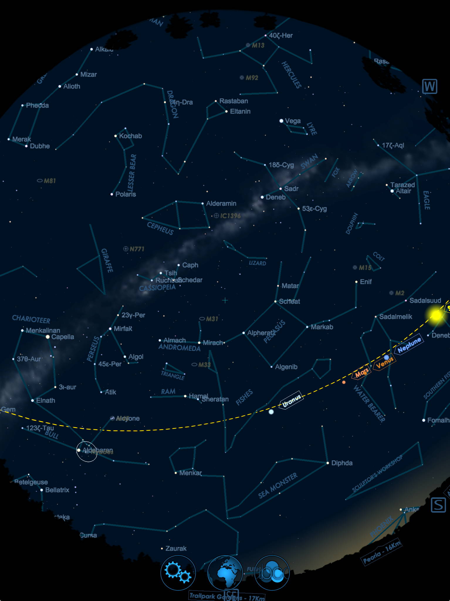 Sky And Telescope Sky Chart